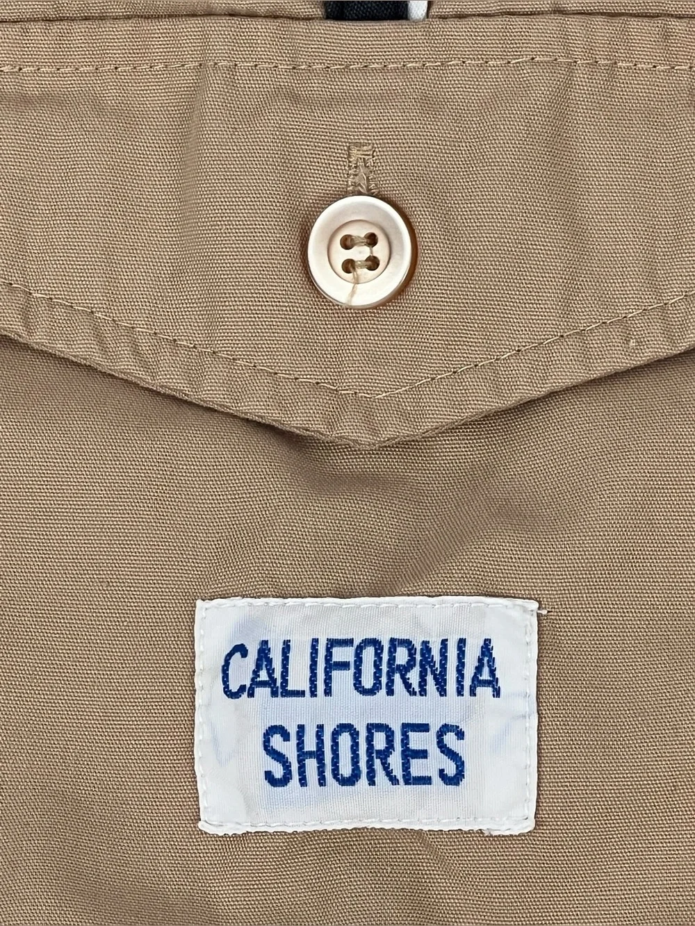 Vintage 70s/80s Men’s California Shores Tan Swim Trunks Shorts 2” Inseam Size M